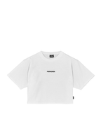 Propaganda - Crop T-Shirt M/M Ribs Woman - Bianco