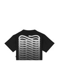 Propaganda - Crop T-Shirt M/M Ribs Woman - Nero