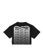 Propaganda - Crop T-Shirt M/M Ribs Woman - Nero