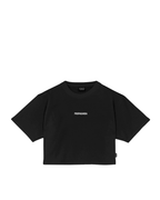 Propaganda - Crop T-Shirt M/M Ribs Woman - Nero