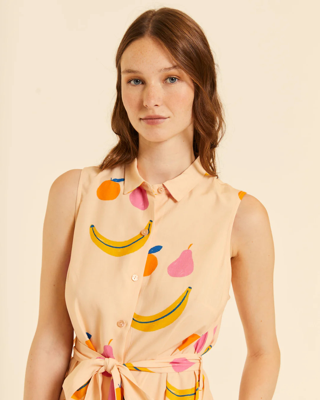 Pepa Loves - Vestido Abotonado Happy Fruits - Print