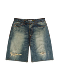 Iuter - Baggy Denim Shorts - Dark Blue