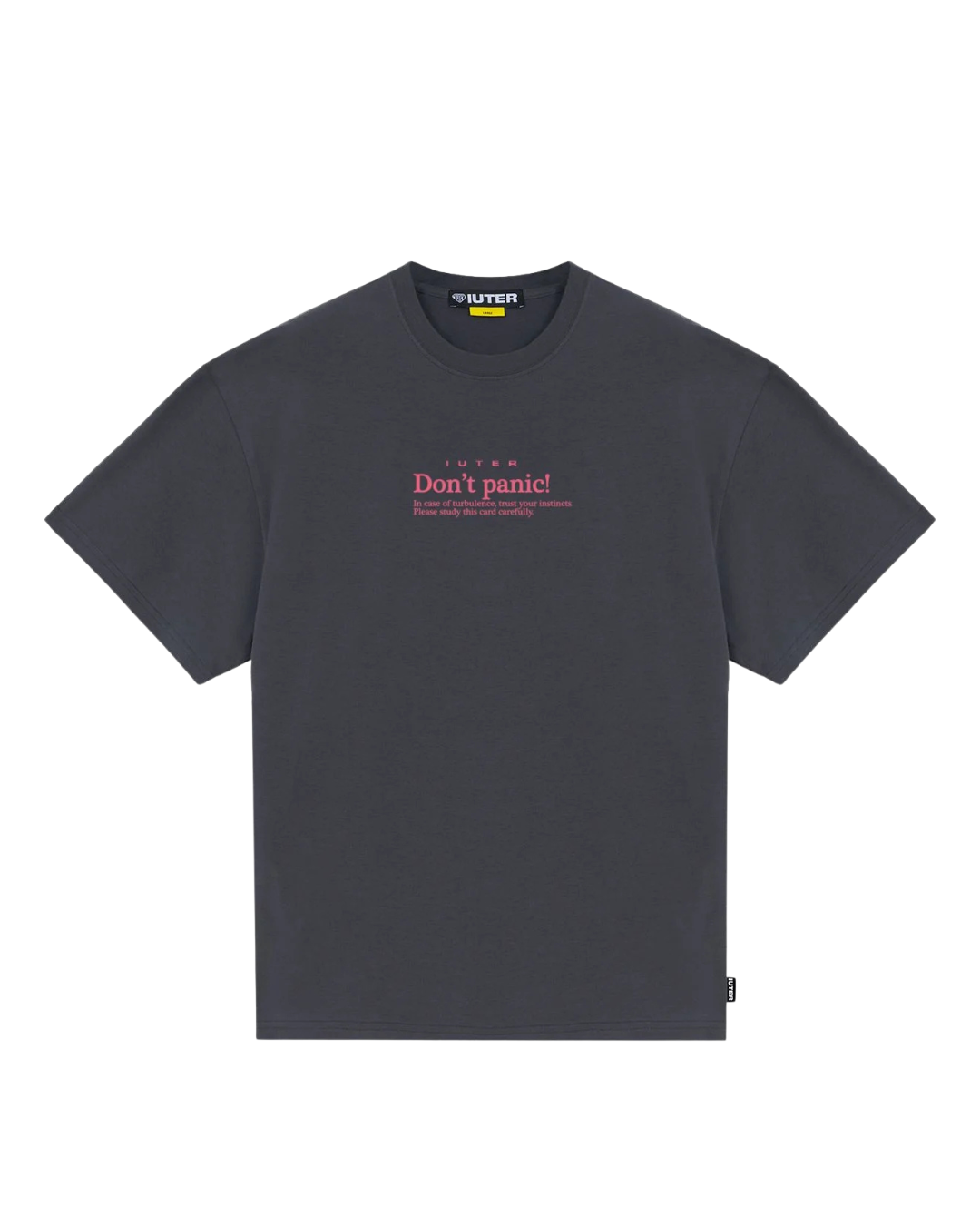 Iuter - Don't Panic Tee - Asphalt