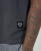 Iuter - Ribbed Boxy Tee - Asphalt