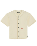 Iuter - Gothic Waffle Baseball Shirt - Ivory