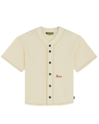 Iuter - Gothic Waffle Baseball Shirt - Ivory