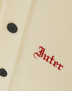Iuter - Gothic Waffle Baseball Shirt - Ivory