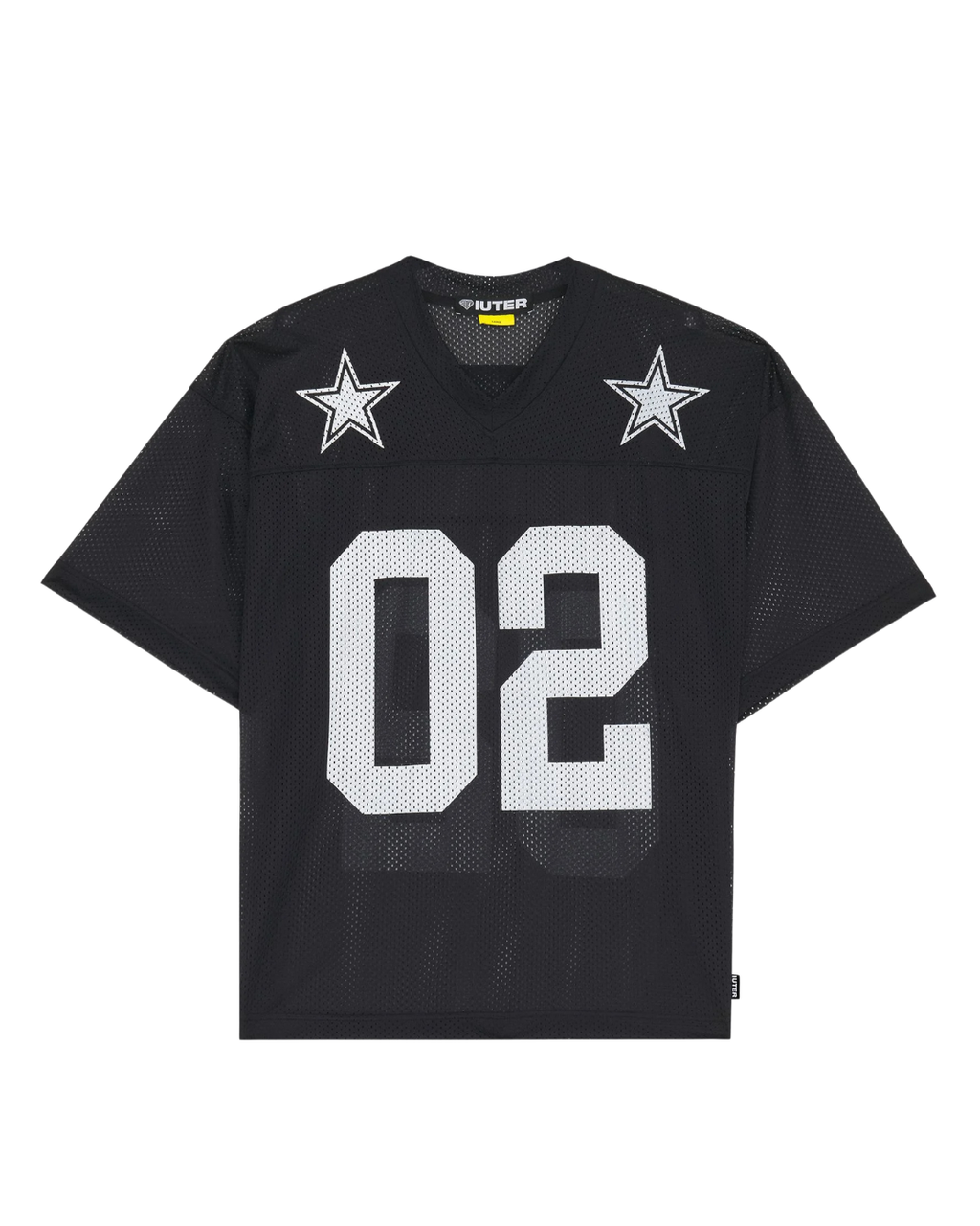 Iuter - Stars Mesh Football Jersey - Nero