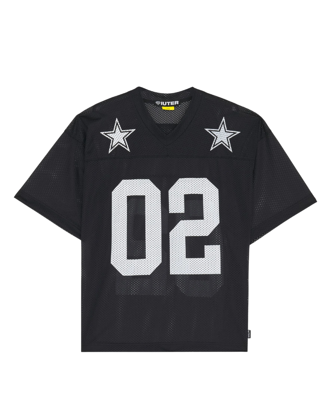 Iuter - Stars Mesh Football Jersey - Nero
