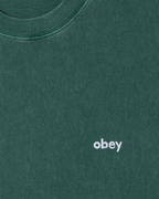 Obey - Lowercase Pigment Tee SS - Verde