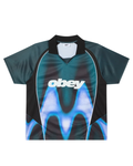 Obey - Obey Blurred Soccer Jesrsey Tee - Dark Teal