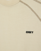 Obey - Obey Contrast Stitch Tee - Silver Birch