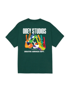 Obey - Obey Creative Services Dept. Tee - Verde