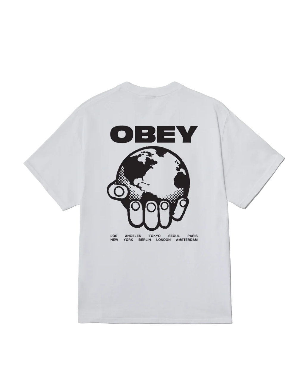 Obey - Obey Helping Hand Tee - Bianco