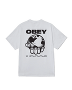 Obey - Obey Helping Hand Tee - Bianco