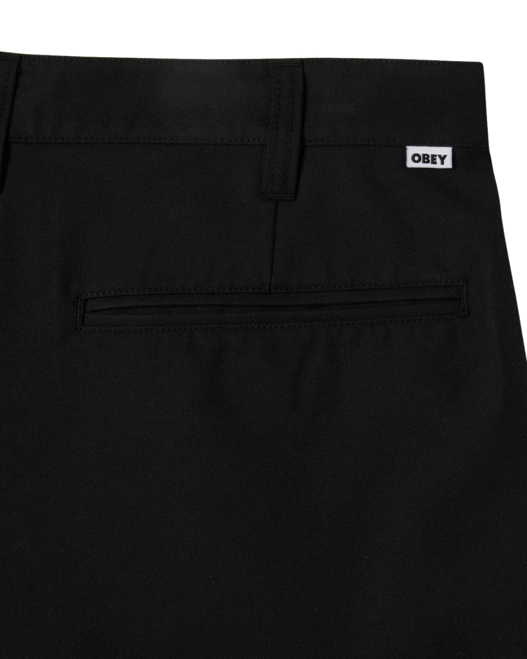 Obey - Dean Pleated Short - Nero