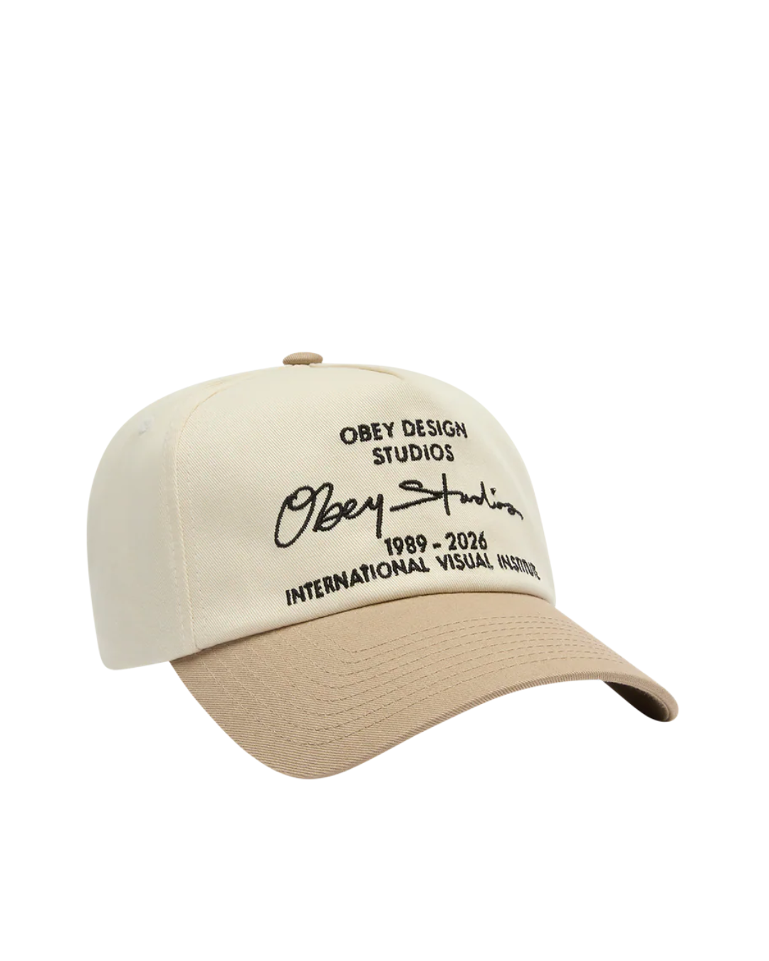 Obey - Obey Design Studios 5 Panel Strapback - Khaki