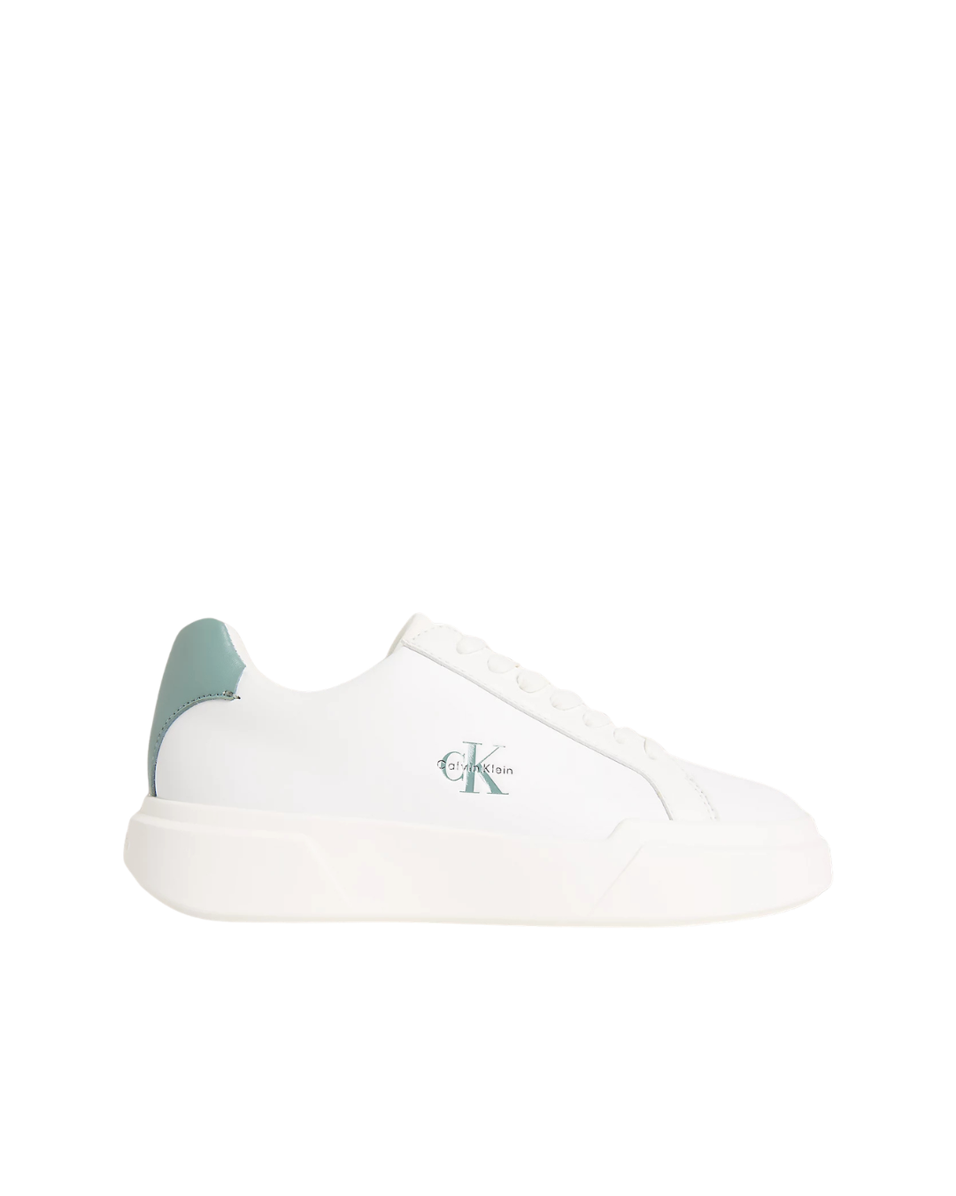 Calvin Klein Jeans - Chunky Cupsole Laceup Lth ML - Bianco e Verde