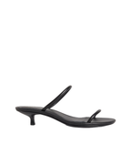 Calvin Klein Jeans - Kitt Heel Sandal Double Strap Lth - Nero