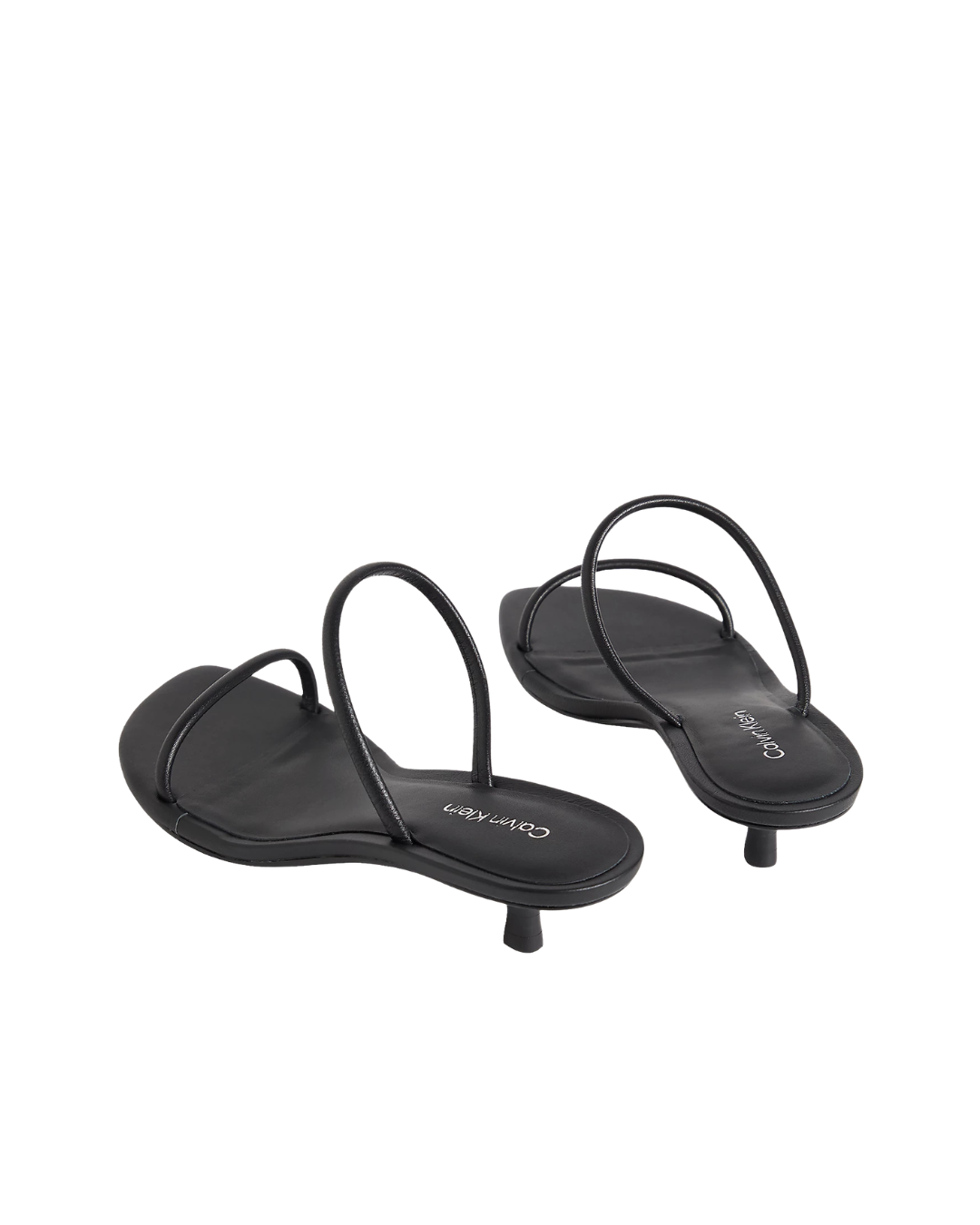 Calvin Klein Jeans - Kitt Heel Sandal Double Strap Lth - Nero