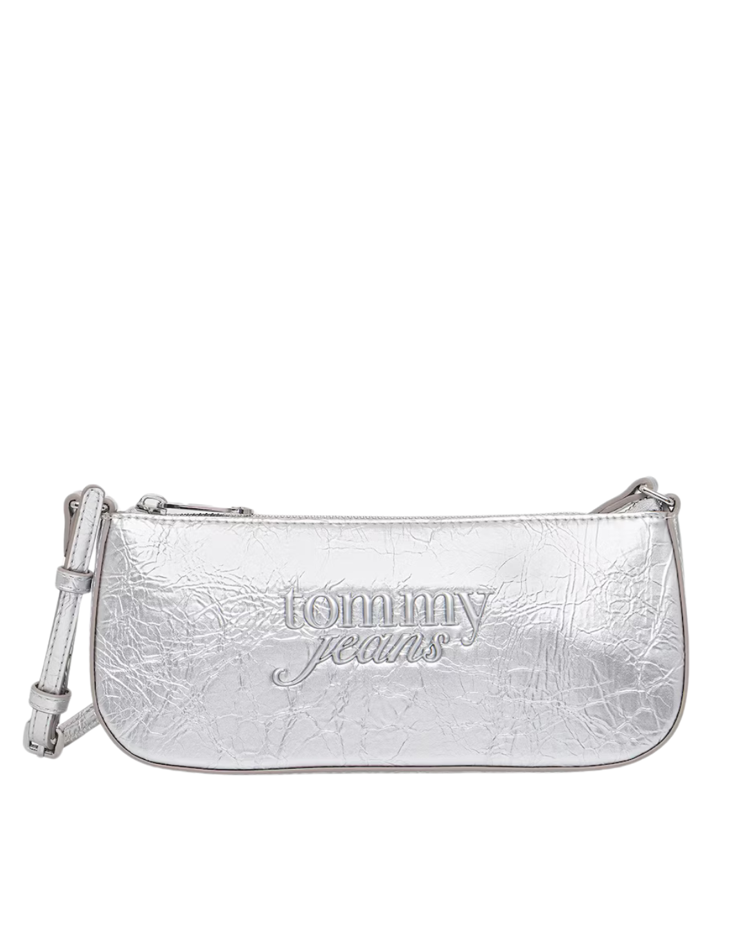 Tommy Jeans - Tjw Must Metallic Shoulder Bag - Argento