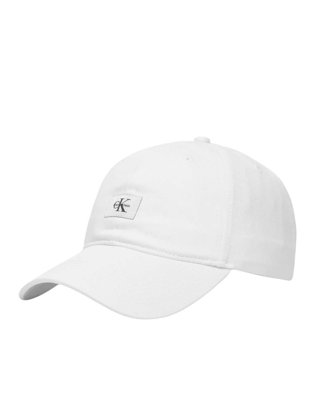 Calvin Klein Jeans - Monologo Woven Patch BB Cap - Bianco