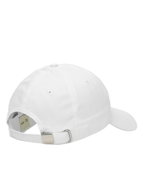 Calvin Klein Jeans - Monologo Woven Patch BB Cap - Bianco