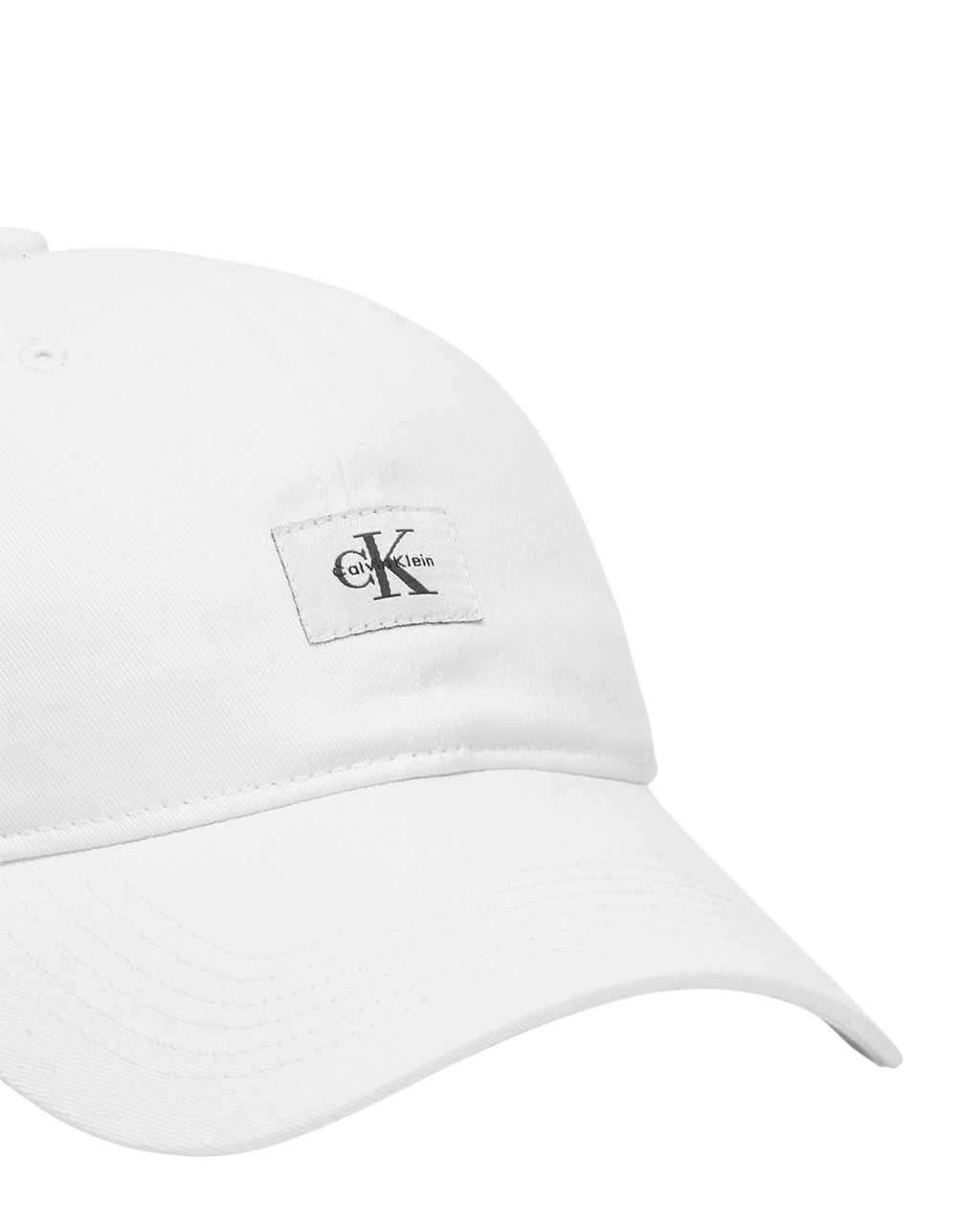 Calvin Klein Jeans - Monologo Woven Patch BB Cap - Bianco