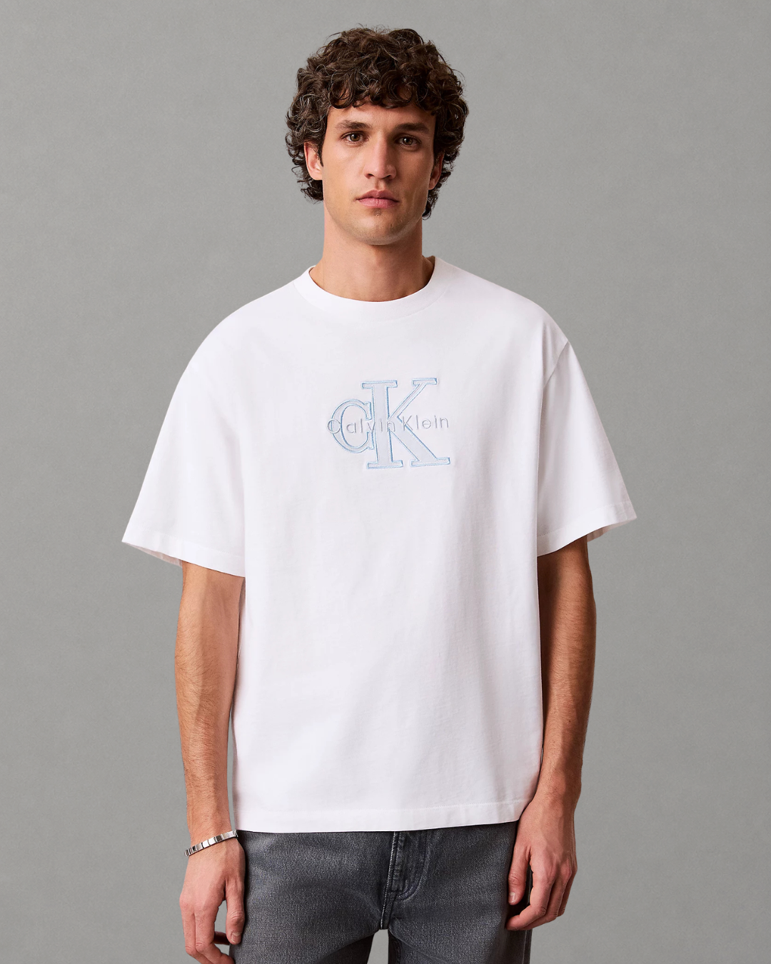 Calvin Klein Jeans - SS 16S Elevated Monologo Tee - Bianco