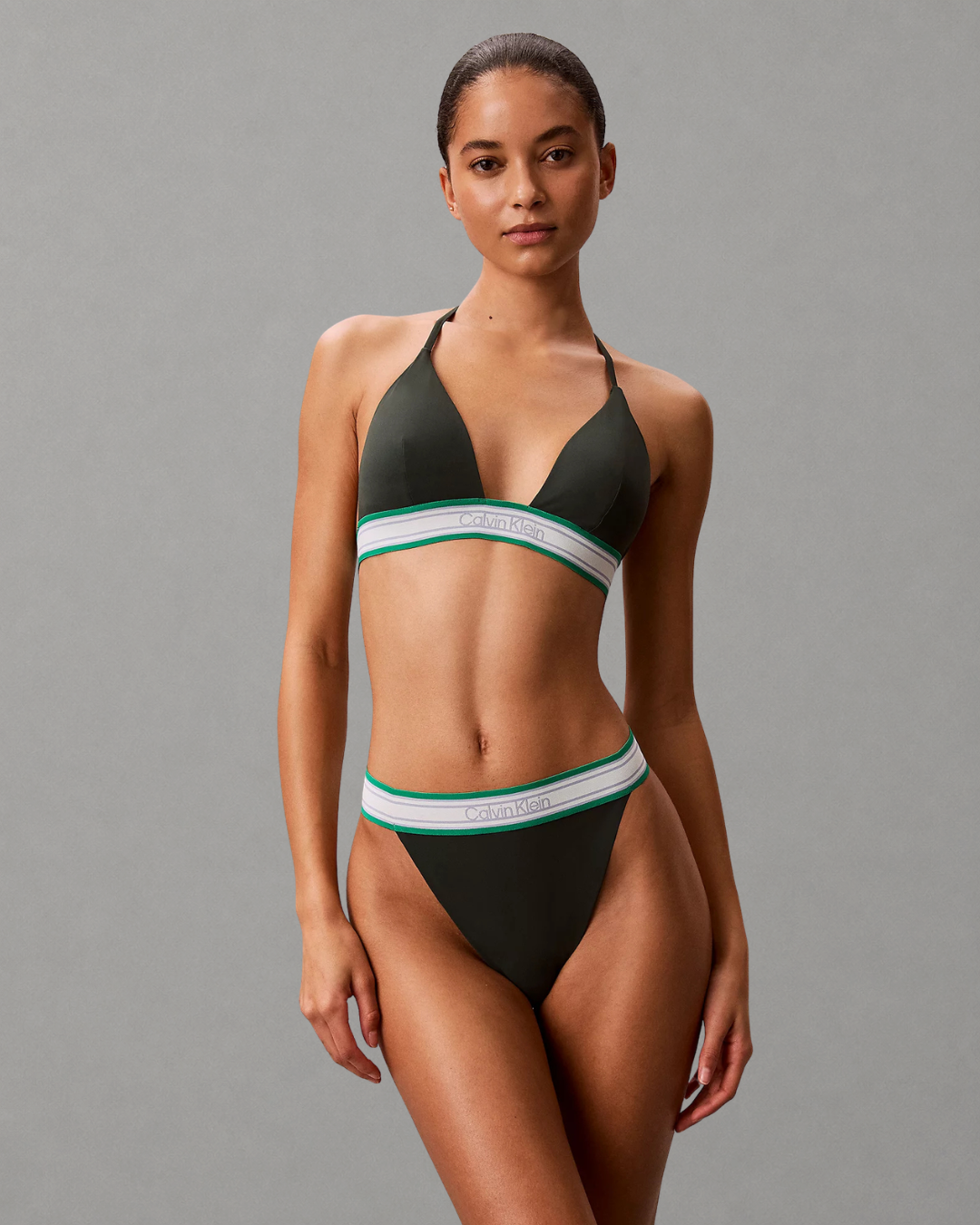 Calvin Klein Jeans - Halter Triangle - Verde
