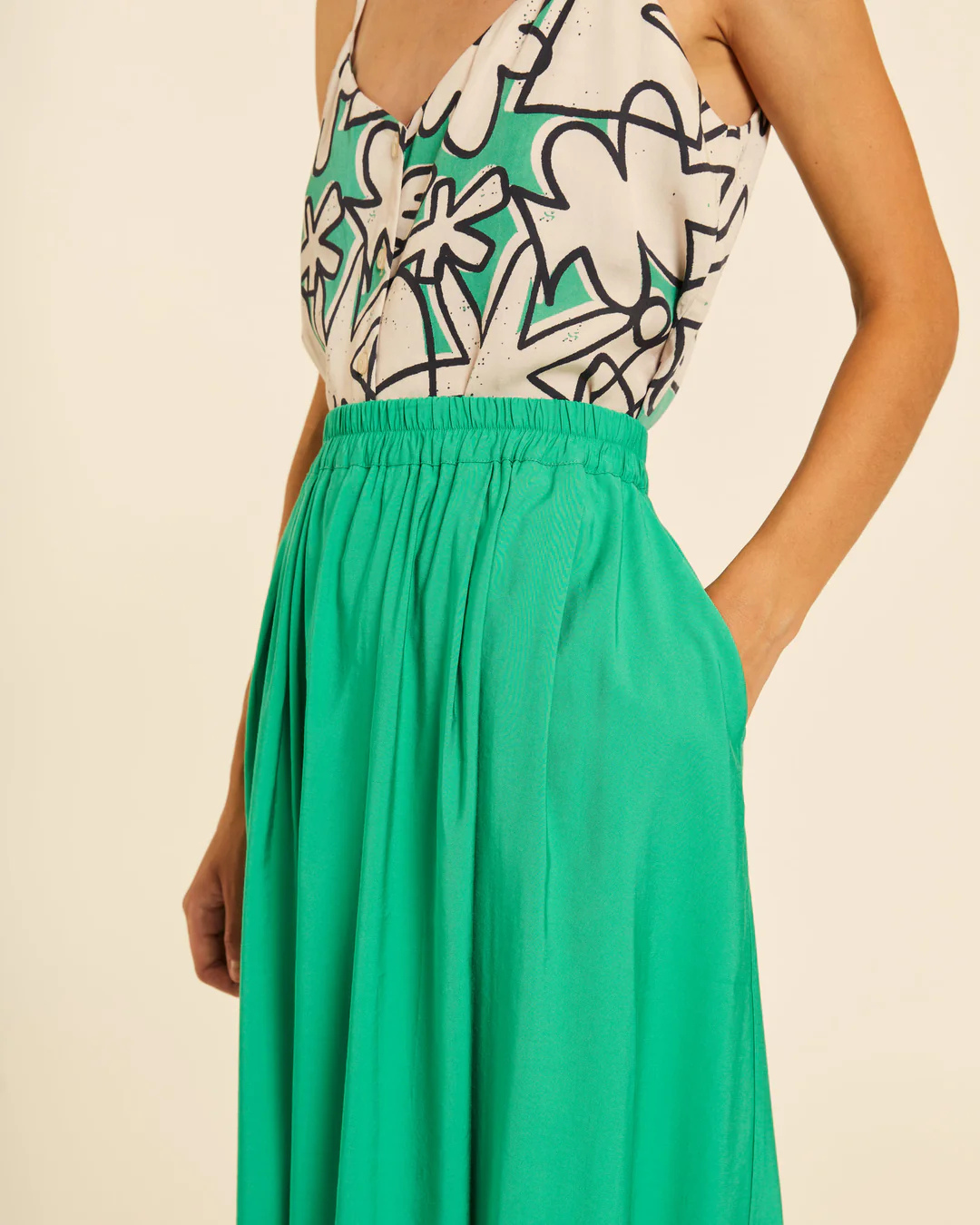 Pepa Loves - Falda Rizada - Verde