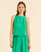 Pepa Loves - Top Lazada Y Escote Espalda - Verde