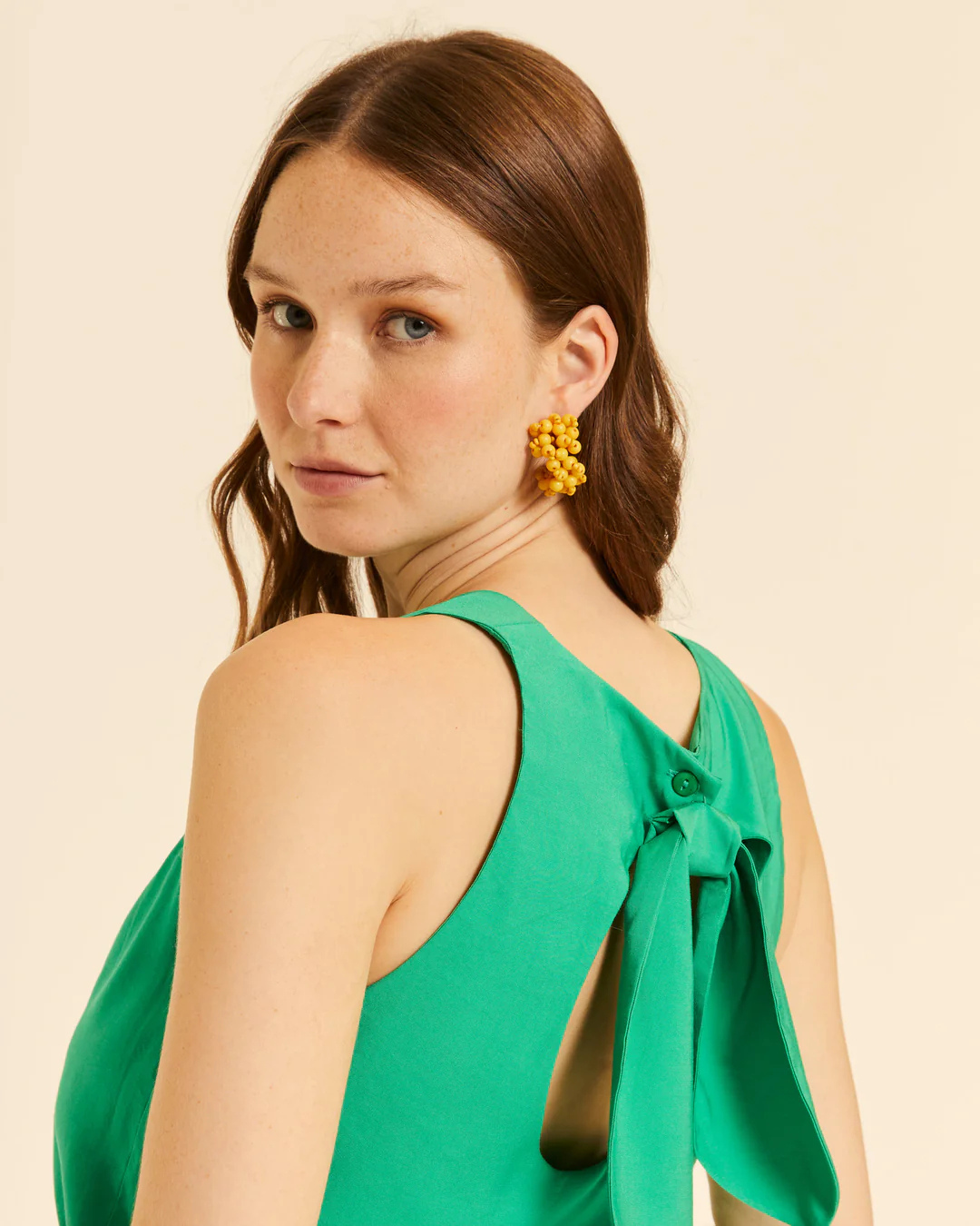 Pepa Loves - Top Lazada Y Escote Espalda - Verde
