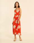 Pepa Loves - Vestido Cruzado Con Bordado Caracolas - Corallo