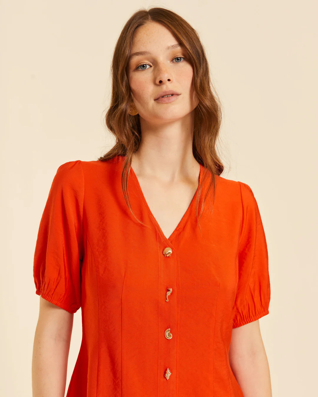 Pepa Loves - Vestido Skate Coral - Rosso