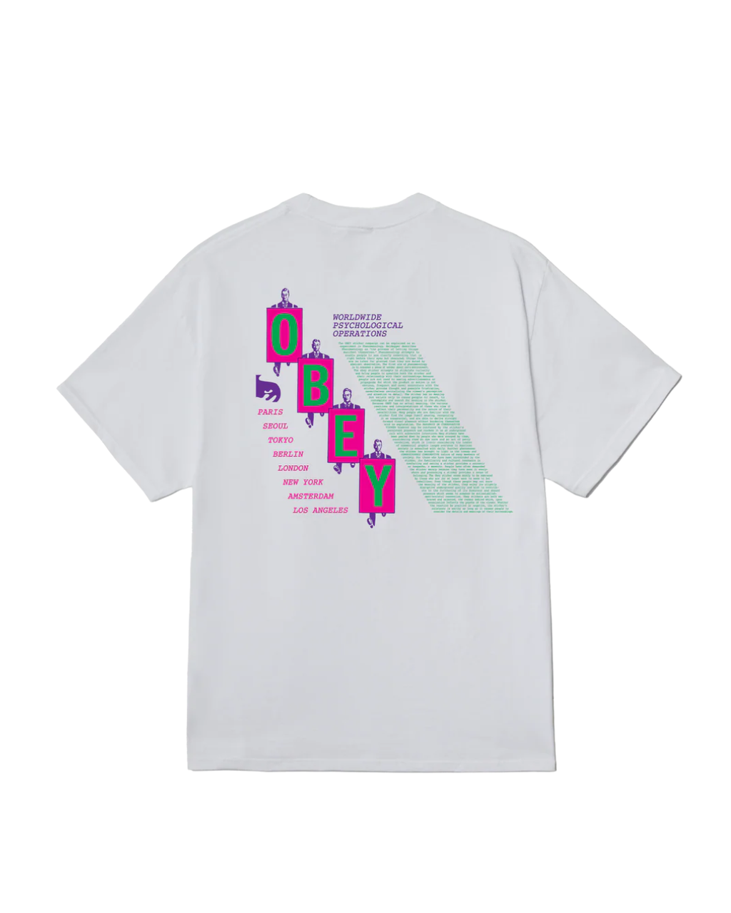 Obey - Obey Psy-Ops Manifesto Tee - Bianco