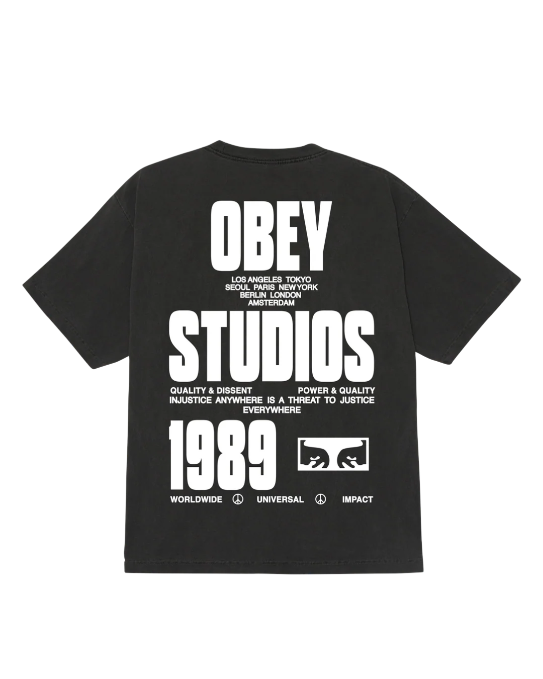 Obey - Obey Stamped Tee - Nero
