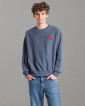 Calvin Klein Jeans - LS Premium Terry Graphic Crewneck - Dark Slate