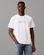 Calvin Klein Jeans - SS 20S Calvin Rsrt Cursive Graphic Tee - Bianco