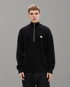 Calvin Klein Jeans - LS EZ Cotton Waffle Quarter Zip - Nero