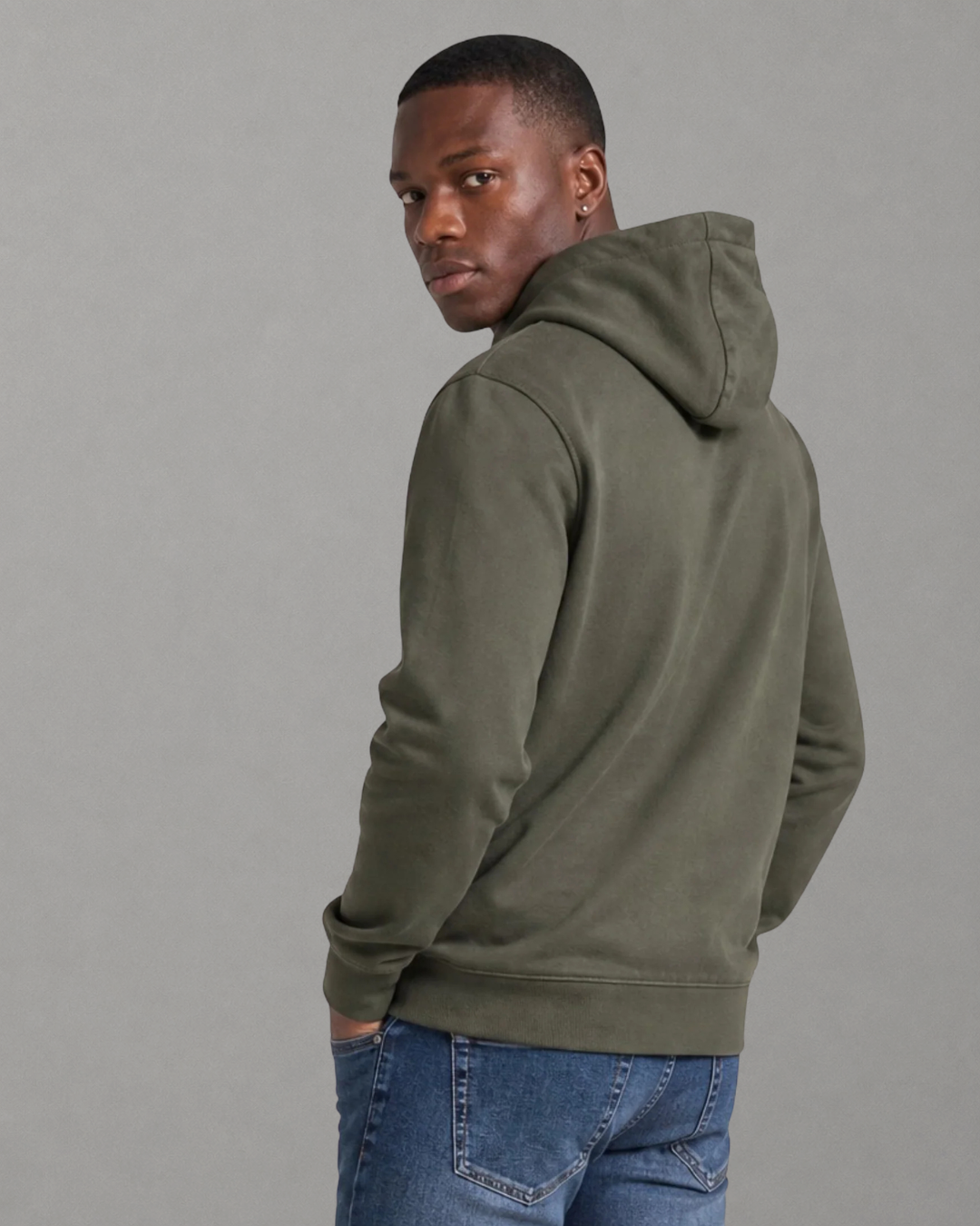 Calvin Klein Jeans - LS EU 350 Terry Badge Hoodie - Dusty Olive
