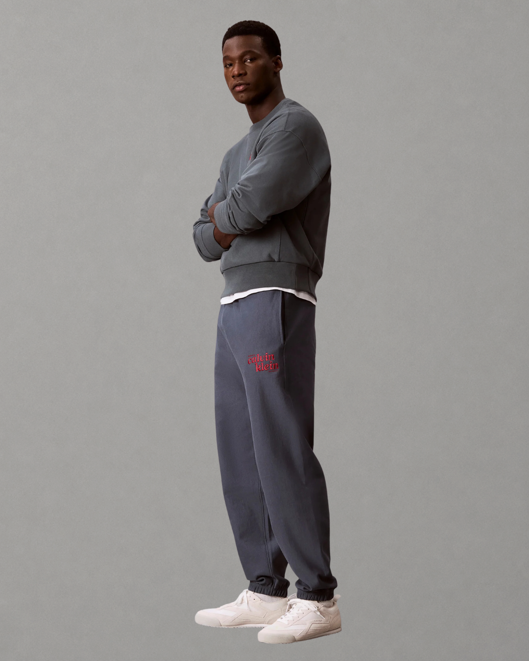 Calvin Klein Jeans - Premium Terry Graphic Jogger - Dark Slate