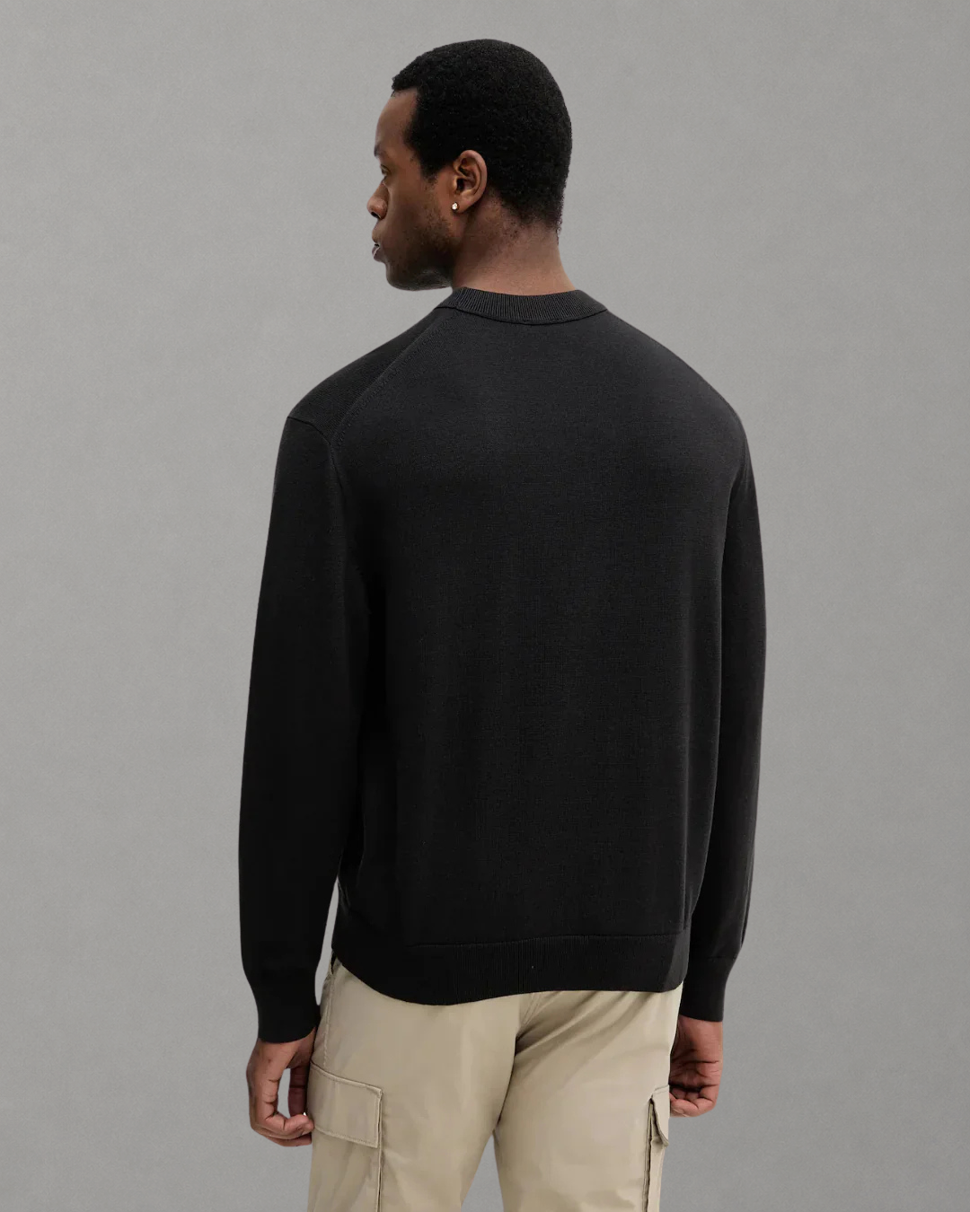 Calvin Klein Jeans - EU LS Cotton Relaxed Crewneck Sweater - Nero