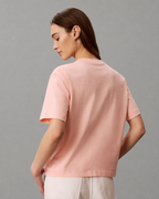 Calvin Klein Jeans - SS Boxy Left Chest Monologo Tee - Peachy Day