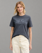 Calvin Klein Jeans - SS Baby Terry Hero Monologo Tee - Ebony