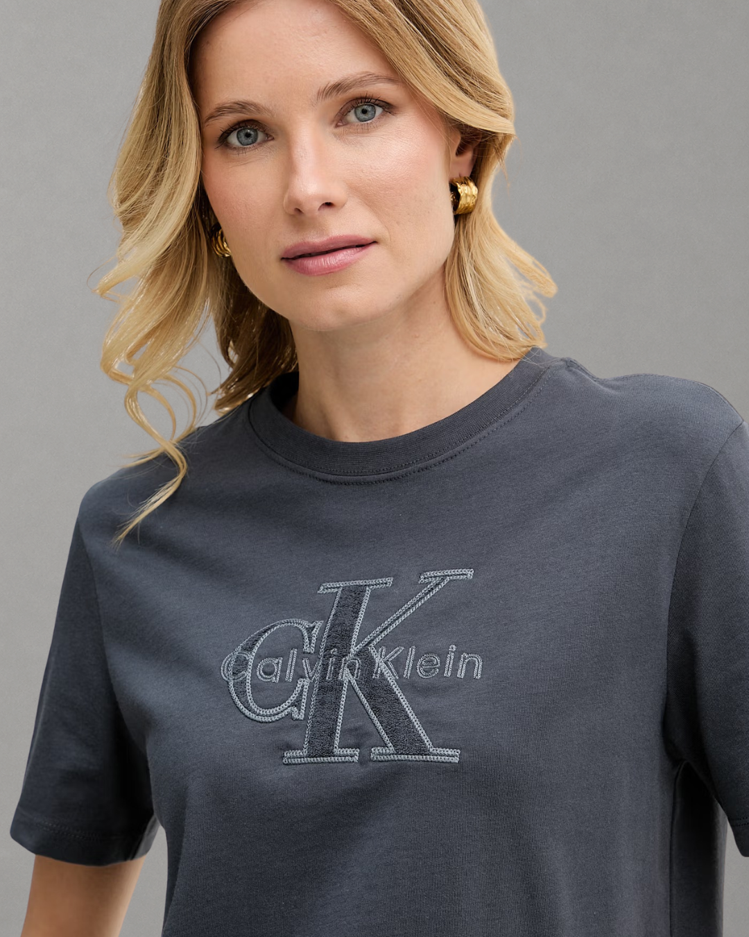 Calvin Klein Jeans - SS Baby Terry Hero Monologo Tee - Ebony