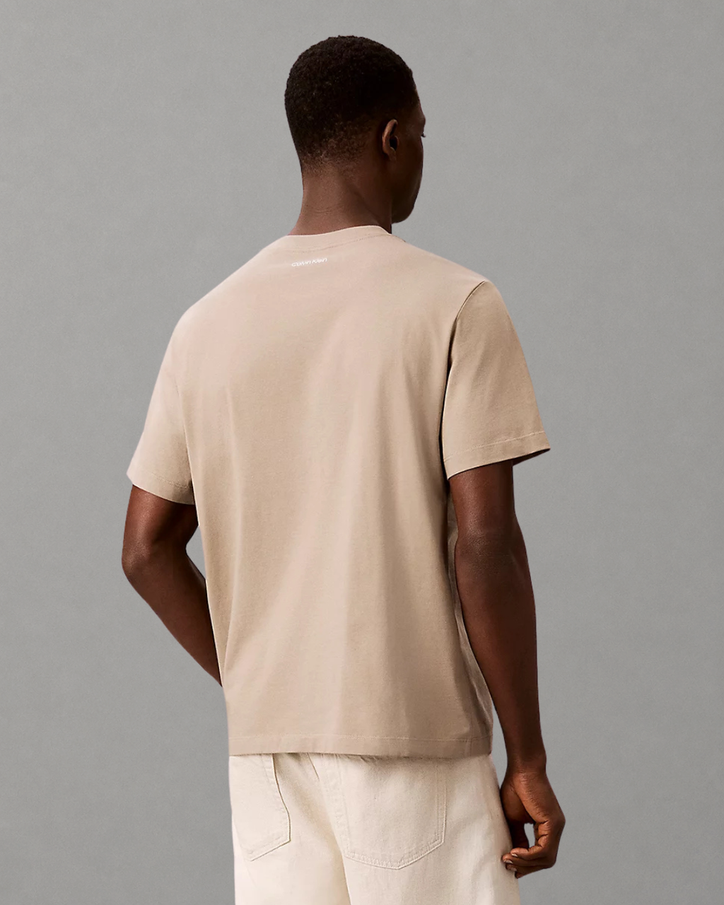 Calvin Klein Jeans - SS 20S Calvin Rsrt Cursive Graphic Tee - Roasted Cashew