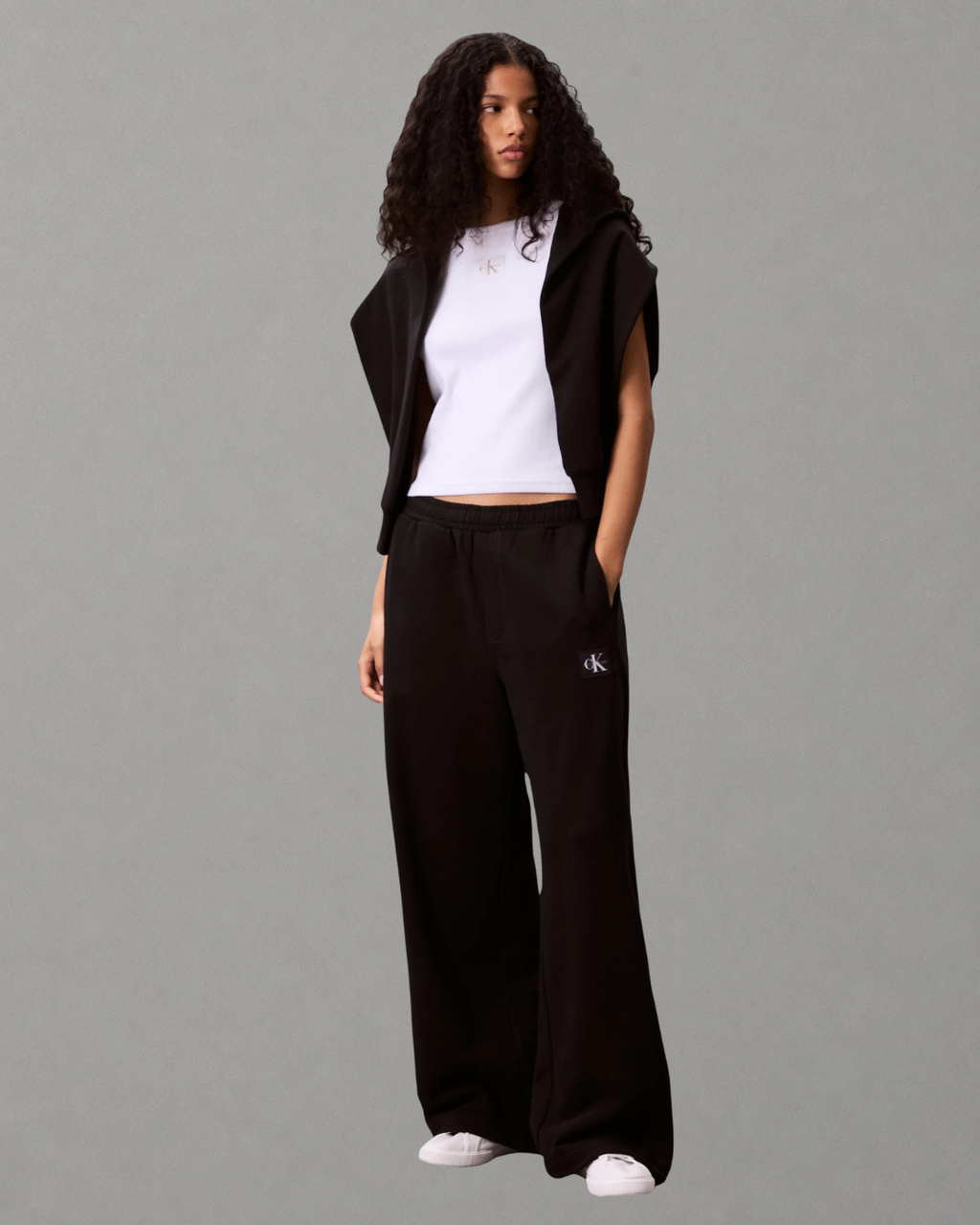 Calvin Klein Jeans - French Terry Woven Label Jogger - Nero