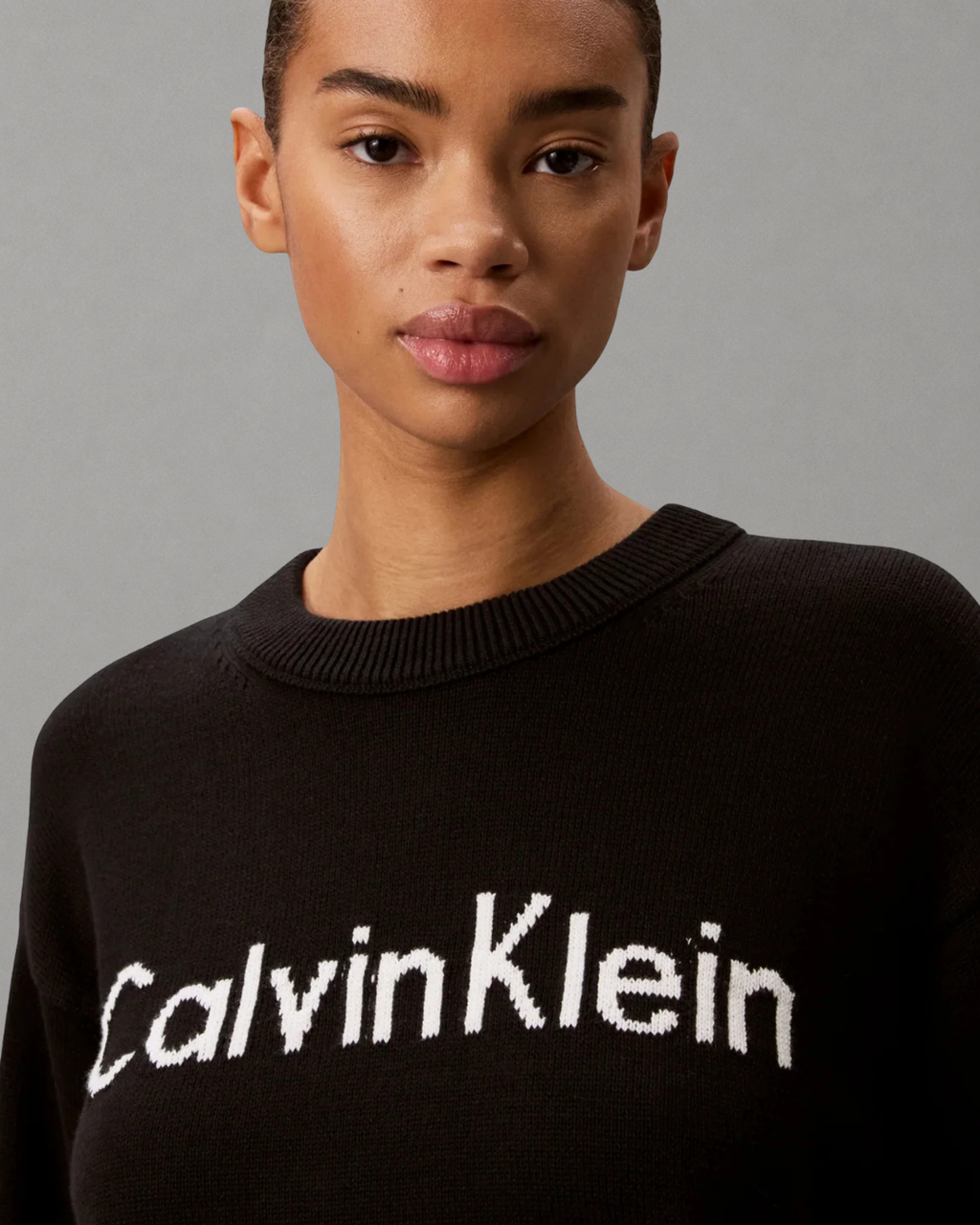 Calvin Klein Jeans - Contrast Logo LS Sweater - Nero