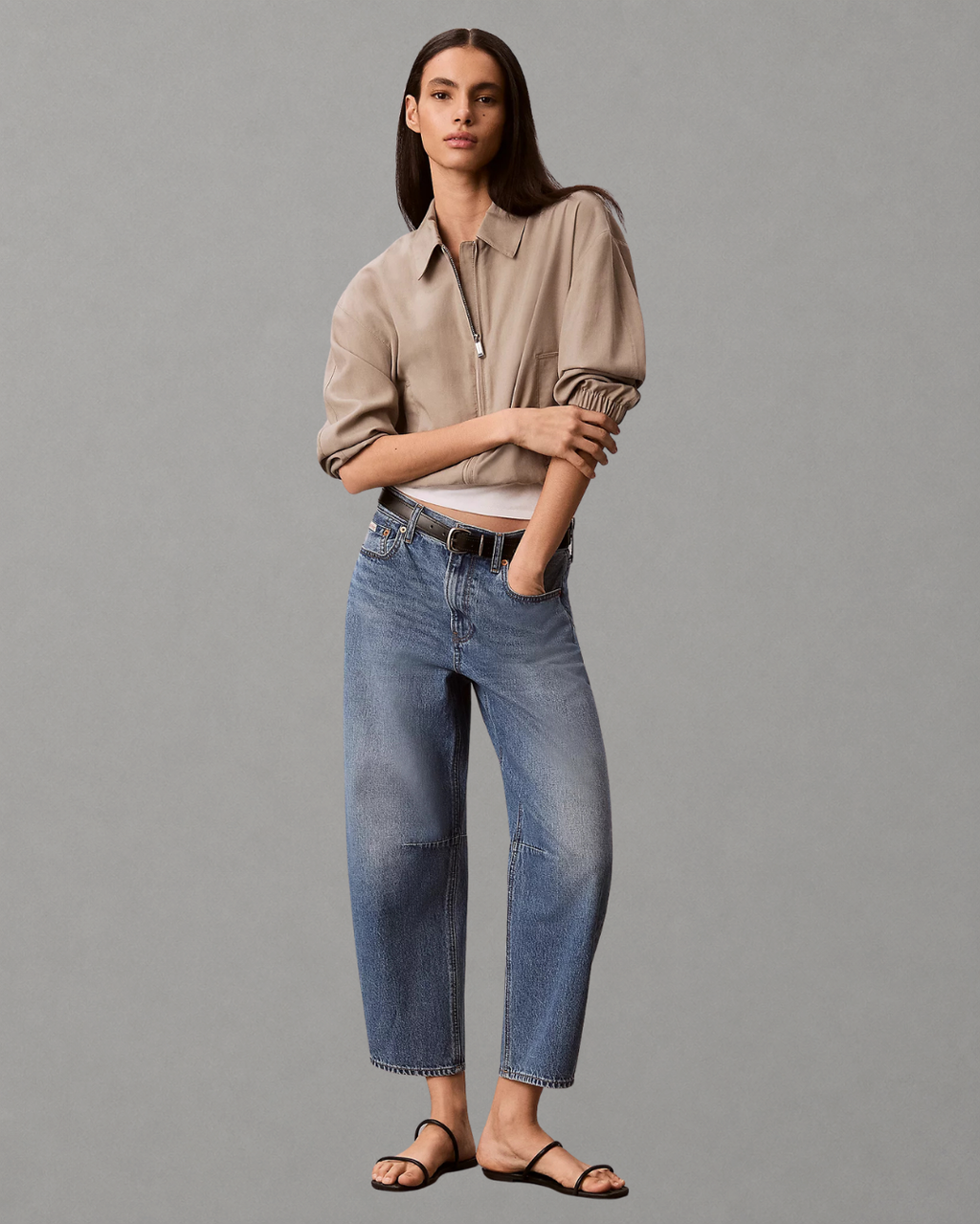 Calvin Klein Jeans - Cropped Barrel Jean Tinted Airway - Tinted Airway